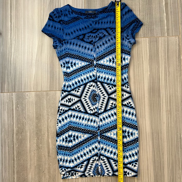 Tart ikat blue Jersey dress small - Picture 4 of 10